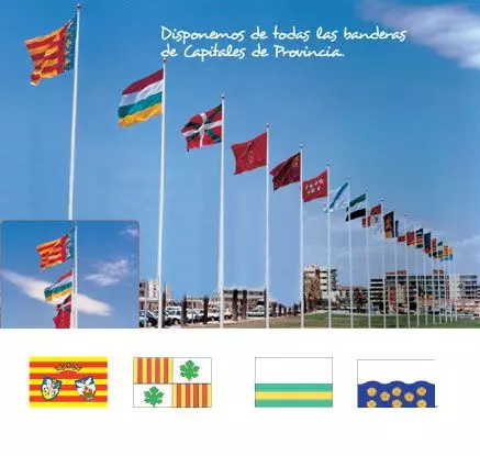 BANDERA GALICIA CON ESCUDO - Banderas del Mundo, Banderas y Mástiles